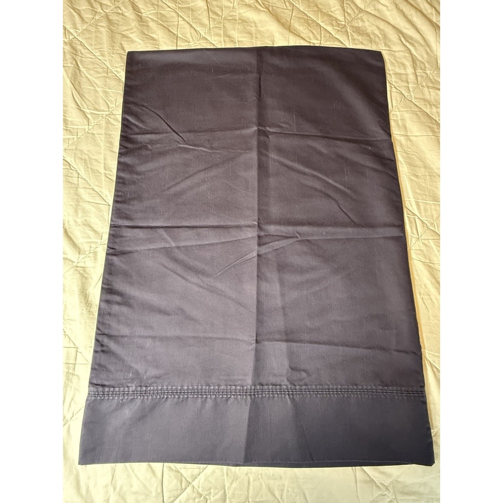 GlucksteinHome Pillowcases Set of‎ 2 Navy Blue 100% Cotton 21x30" Standard Size